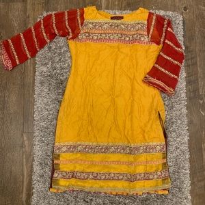 Salwar Kameez with flared legs